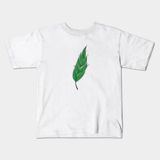 Three colorful feathers. Kids T-Shirt